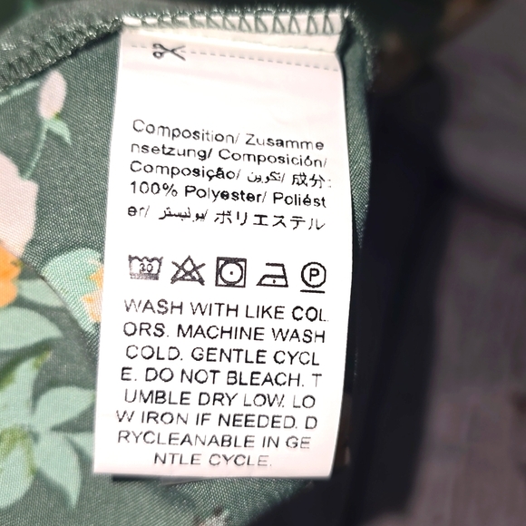 Shein Green Flutter Sleeve V-Neck Midi Dress 3XL - Picture 5 of 9